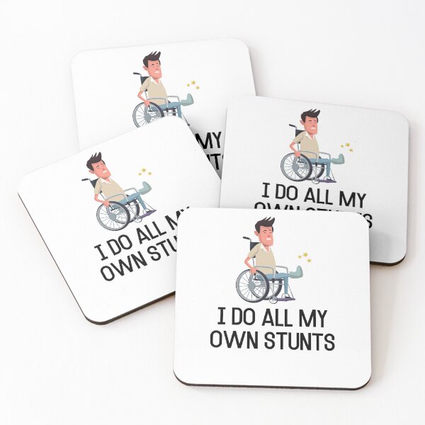 Item preview, I Do All My Own Stunts Get Well Soon Gift Injury designed and sold by Emerg-Apparel.