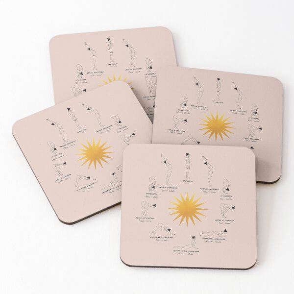 Item preview, Sun Salutation Yoga Sequence | Ashtanga Yoga Pose Illustration designed and sold by Sadhana Design Studio.