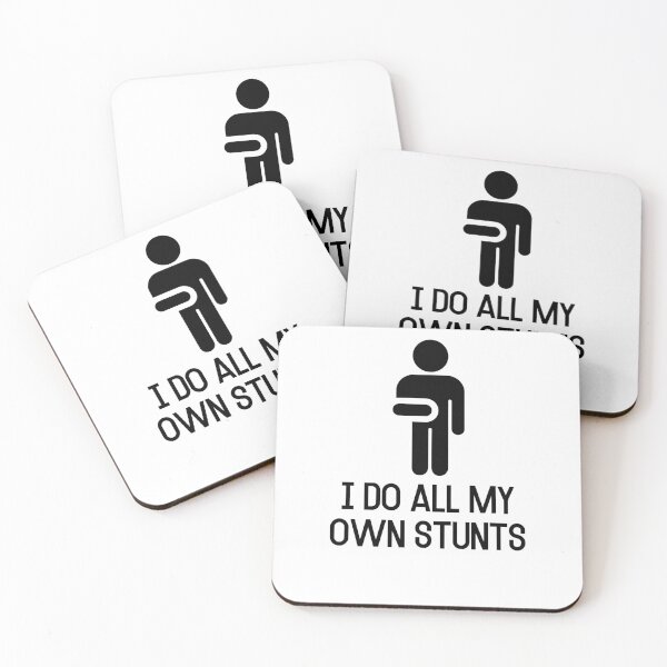 Item preview, I Do All My Own Stunts Get Well Soon Gift Injury designed and sold by Emerg-Apparel.