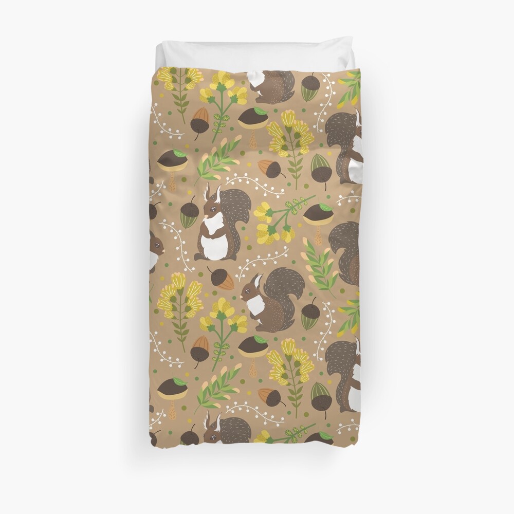 Chocolate squirrels Duvet Cover