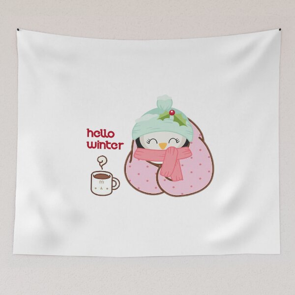 Item preview, hello winter Heat transfer vinyl sticker designed and sold by ichourshop.
