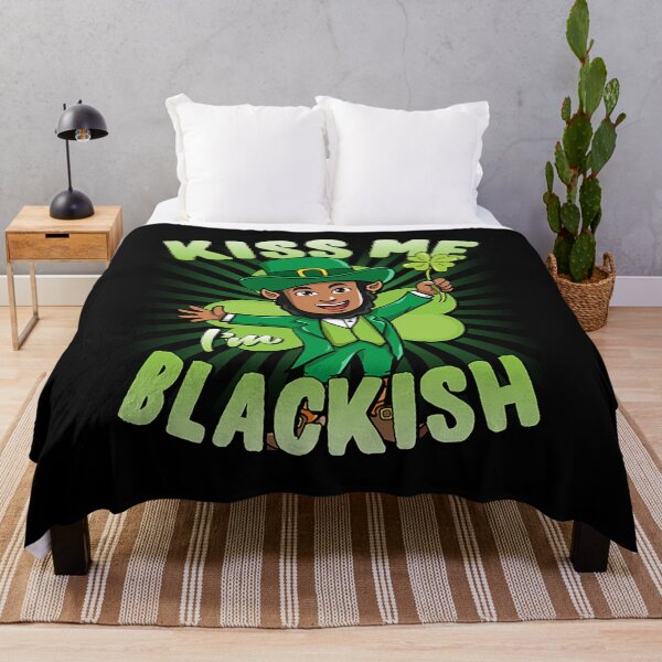 Item preview, Kiss Me I'm Blackish Black Leprechaun  designed and sold by Wholestaircase.