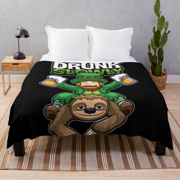Item preview, I_m Getting Drunk Slowly - Leprechaun Rides Sloth-nUCYQ designed and sold by Wholestaircase.