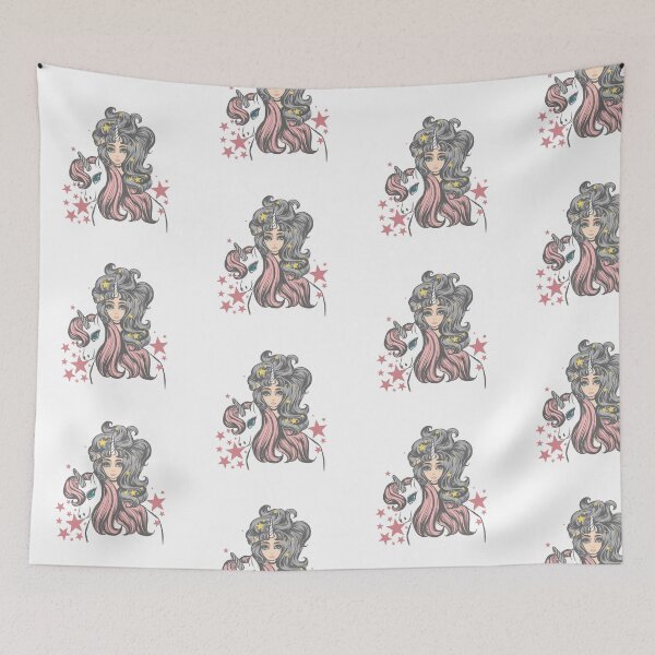 Item preview, A girl with her unicorn. designed and sold by PAINTORS.