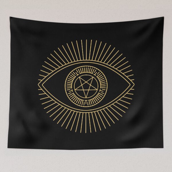 Item preview, GOLDEN PENTAGRAM EYE designed and sold by PureGeometry.