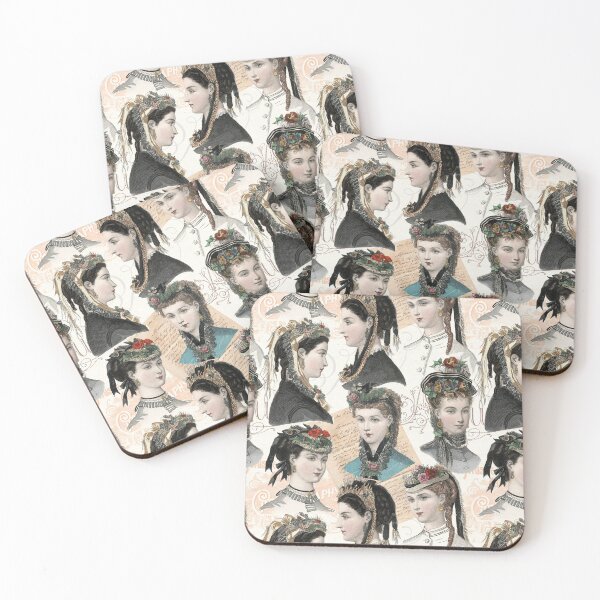 Item preview, Vintage Clothing Elegant Old French Fashion Illustrations designed and sold by AntiqueImages.