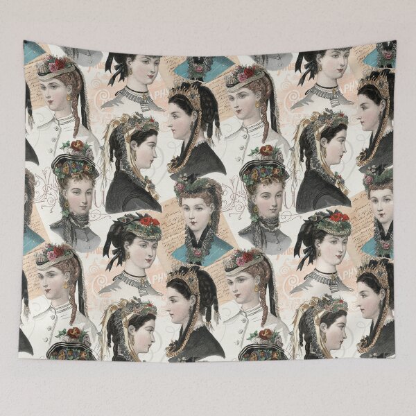 Item preview, Vintage Clothing Elegant Old French Fashion Illustrations designed and sold by AntiqueImages.
