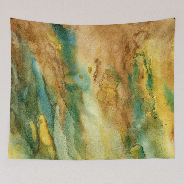 Item preview, Sienna and turquoise splash 2 designed and sold by Lyubava.