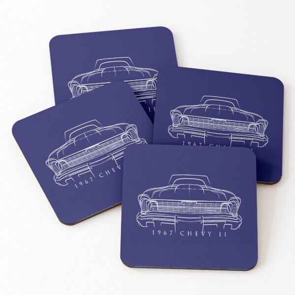 Item preview, Muscle Car 1970 Chevy Nova - front stencil, white designed and sold by JamesFenton.