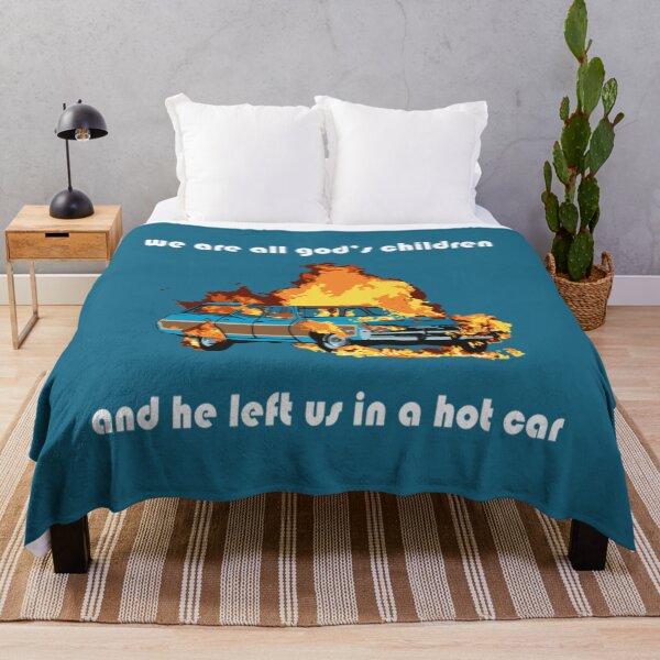 Item preview, Hot Car Art we are all god's children and he left us in a hot car (white text designed and sold by JamesFenton.