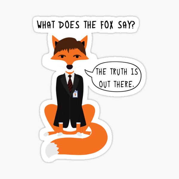 What does the Fox say? Sticker