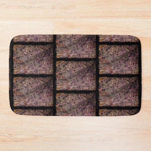 Item preview, Salmon-Pink Thread And Grunge Ditsy Print designed and sold by Capuletdesigns.