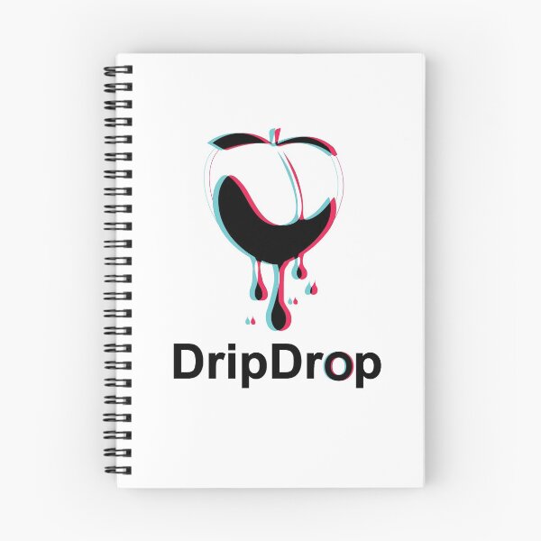 Item preview, Peach Drip Drop Black designed and sold by BlackCoffeeCake.