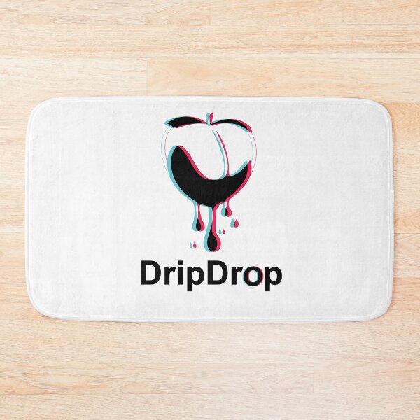 Item preview, Peach Drip Drop Black designed and sold by BlackCoffeeCake.