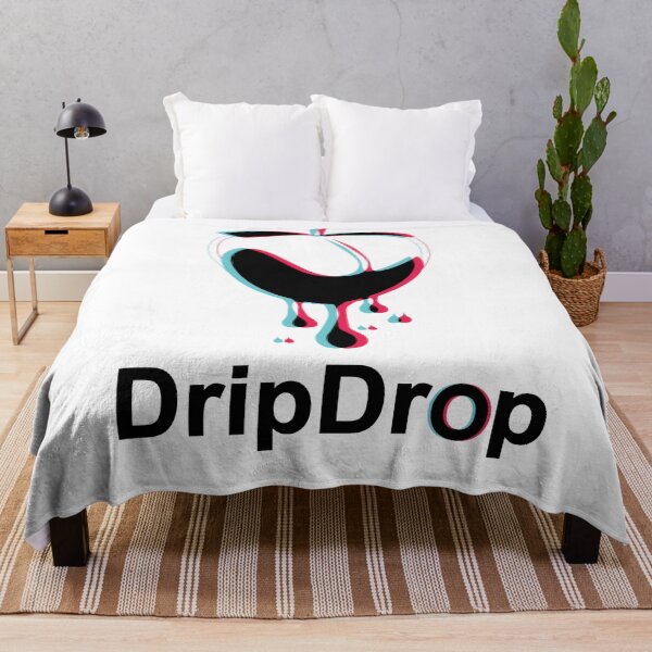 Item preview, Peach Drip Drop Black designed and sold by BlackCoffeeCake.