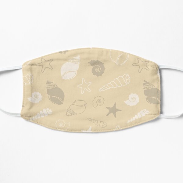 Seashells and Starfish Flat Mask