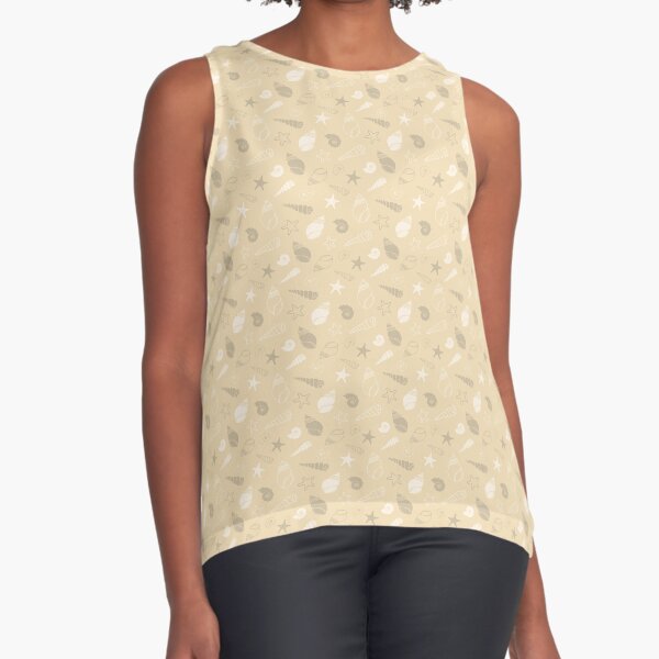 Seashells and Starfish Sleeveless Top