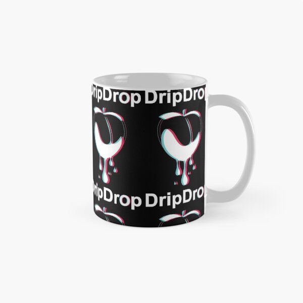Item preview, Peach Drip Drop White designed and sold by BlackCoffeeCake.