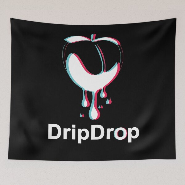 Item preview, Peach Drip Drop White designed and sold by BlackCoffeeCake.