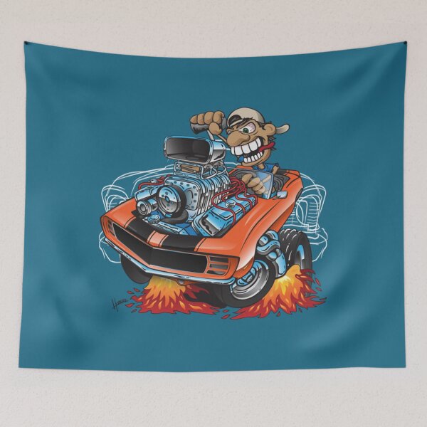 Item preview, Muscle Car Classic '69 Muscle Car Cartoon designed and sold by JamesFenton.