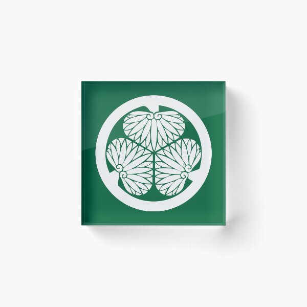 Item preview, Tokugawa Kamon/Mon White/Dark gGreen designed and sold by JollyImp.