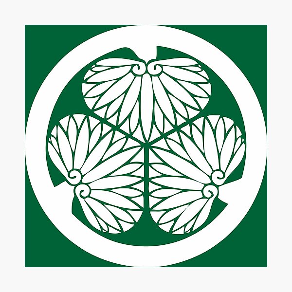 Item preview, Tokugawa Kamon/Mon White/Dark gGreen designed and sold by JollyImp.