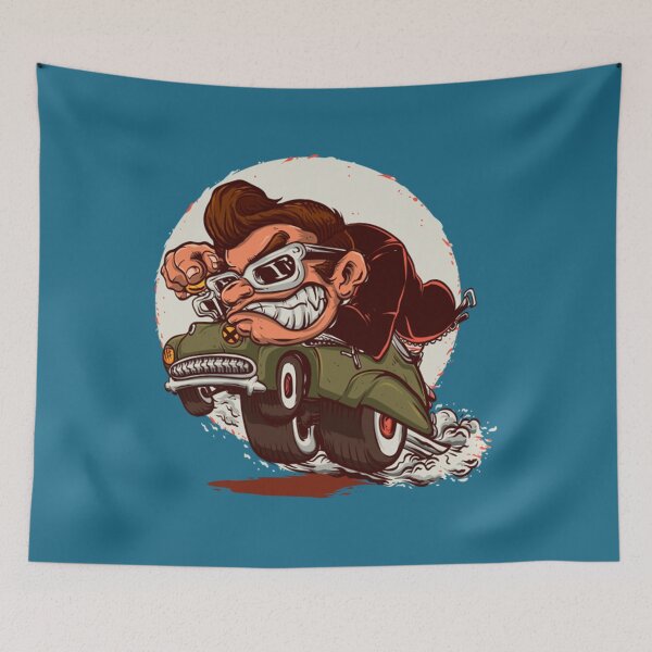 Item preview, Old Car Angry man ride old car designed and sold by JamesFenton.
