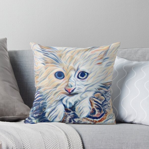 Item preview, White kitten, different eye color designed and sold by yulchikon.