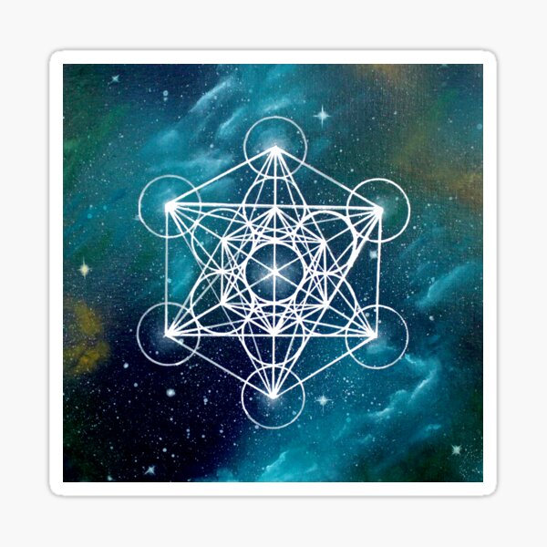 Metatrons Cube Sacred Geomtery Sticker