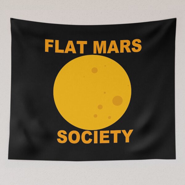 Item preview, Flat Mars Society designed and sold by NinesRBShop.