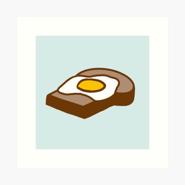 Egg Toast, an art print by Dennis The Menace - INPRNT