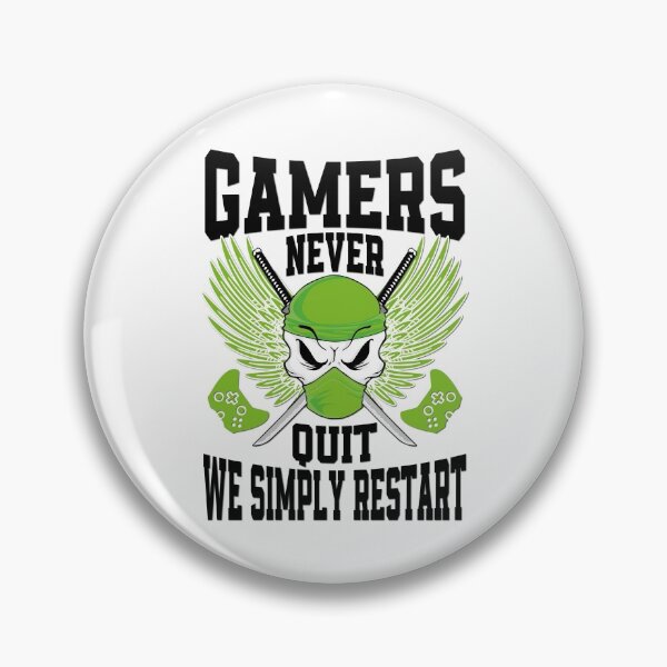 Item preview, Gamers Never Quit We Simply Restart designed and sold by YAHIA-14.