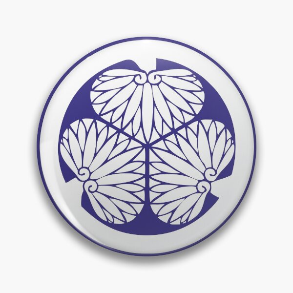 Artikelvorschau, Tokugawa Kamon / Mo Weiß / Dunkelblau entworfen und verkauft von JollyImp.