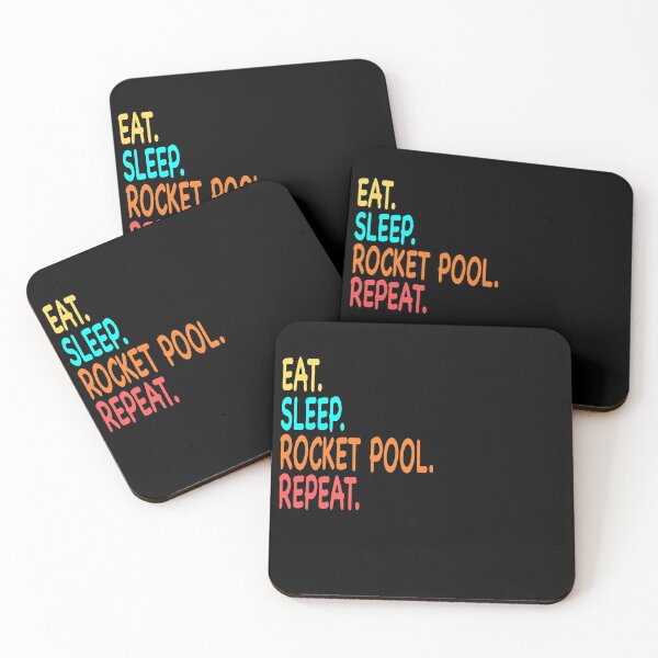 Item preview, Rocket Pool Crypto, Eat Sleep Rocket Pool Repeat T-Shirt designed and sold by Dibes94.