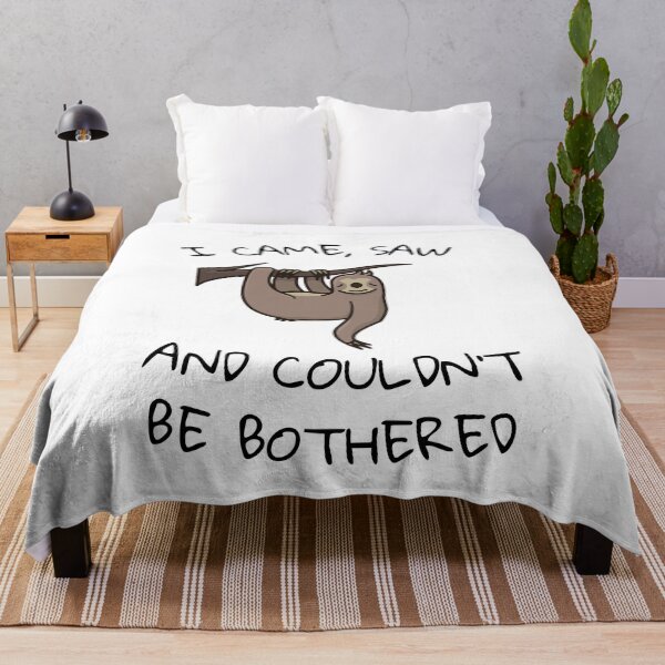 Item preview, Funny Lazy Sloth "I Came, Saw, And Couldn't Be Bothered" designed and sold by DeeXdesigns.