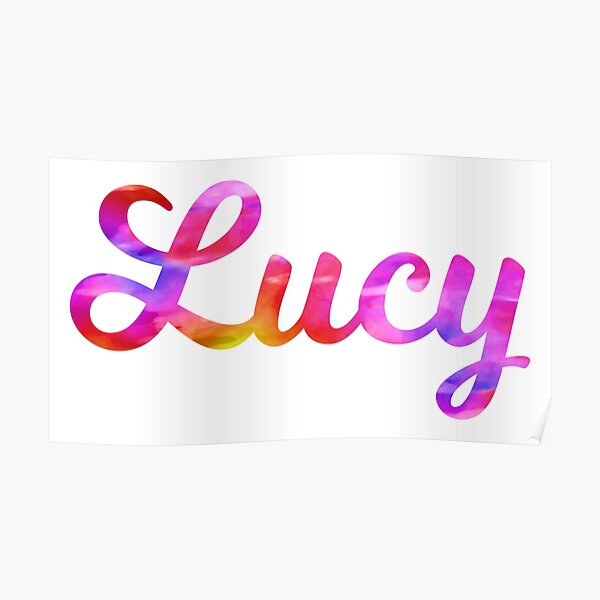 lucy-name-posters-redbubble