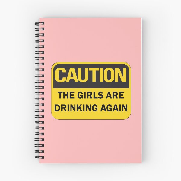 Item preview, Warning the girls are drinking again funny caution sign - black and yellow edition: Hen do / girls night out / bottomless brunch / bachelorette party / bridal shower designed and sold by Deegital18.