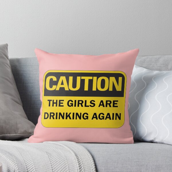 Item preview, Warning the girls are drinking again funny caution sign - black and yellow edition: Hen do / girls night out / bottomless brunch / bachelorette party / bridal shower designed and sold by Deegital18.