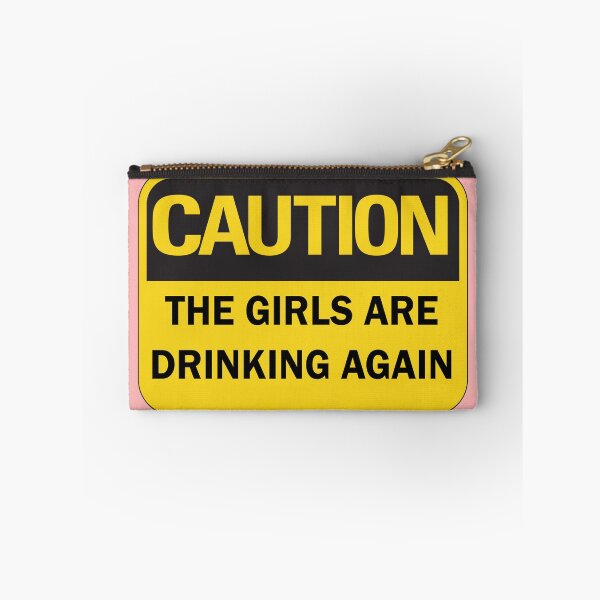 Item preview, Warning the girls are drinking again funny caution sign - black and yellow edition: Hen do / girls night out / bottomless brunch / bachelorette party / bridal shower designed and sold by Deegital18.