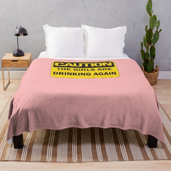 Item preview, Warning the girls are drinking again funny caution sign - black and yellow edition: Hen do / girls night out / bottomless brunch / bachelorette party / bridal shower designed and sold by Deegital18.