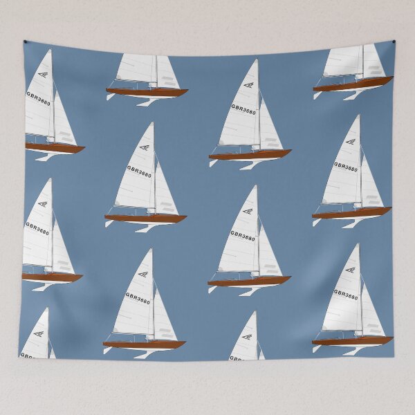 Item preview, Flying Fifteen 3680 Sailing Yacht  designed and sold by RedBubbleBath.