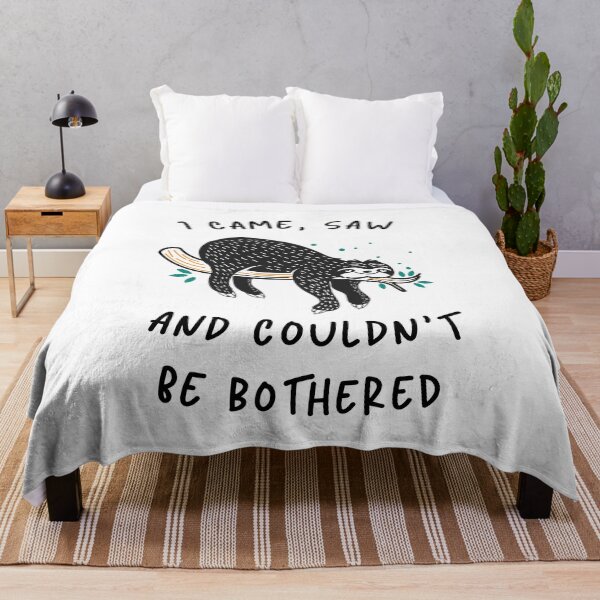 Item preview, Funny Lazy Sloth "I Came, Saw, And Couldn't Be Bothered" designed and sold by DeeXdesigns.