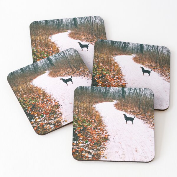 Item preview, Snowy way through a bright forest designed and sold by helenkaiy.