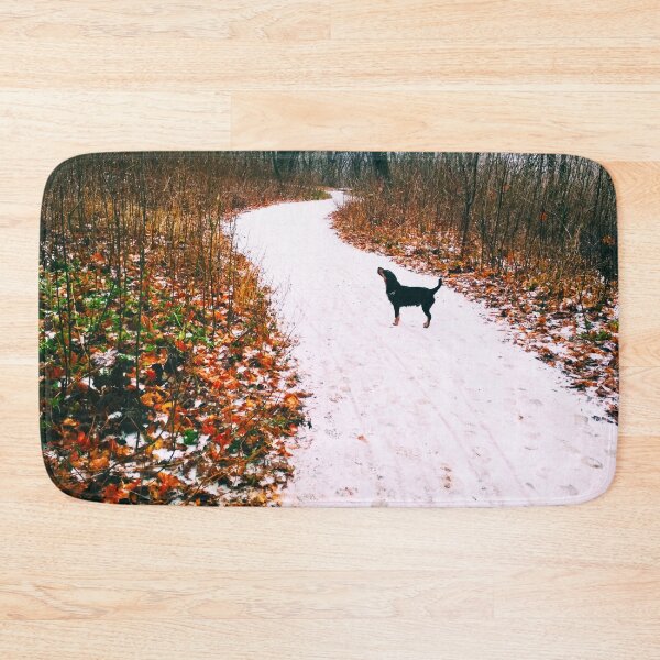 Item preview, Snowy way through a bright forest designed and sold by helenkaiy.