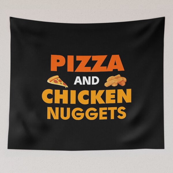 Item preview, Pizza and Chicken Nuggets Funny Fast food lover gift designed and sold by xtocky.