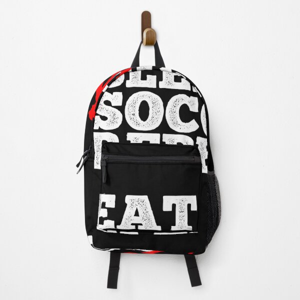 Aperçu de l'œuvre Eat Sleep Soccer Repeat Idea Gift créée et vendue par PDAG.