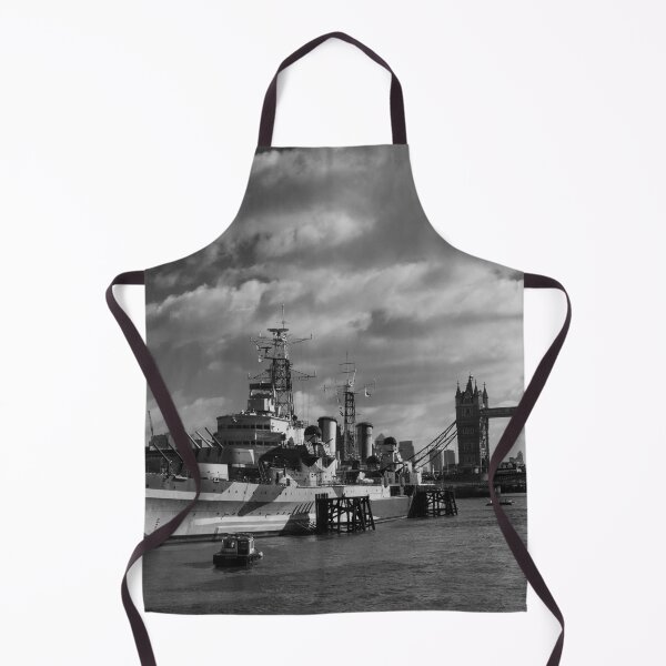 Item preview, London in Black & White 17 - HMS Belfast and Tower Bridge designed and sold by donandhiscamera.