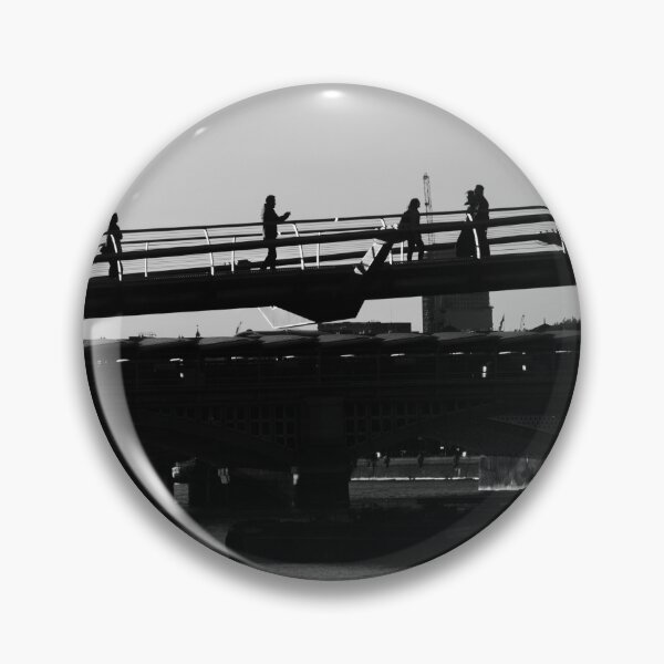 Item preview, London in Black & White 18 - People on the Bridge designed and sold by donandhiscamera.