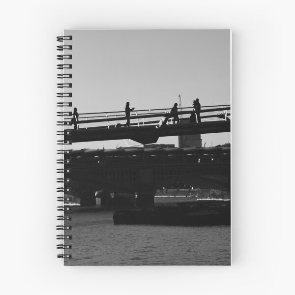 Item preview, London in Black & White 18 - People on the Bridge designed and sold by donandhiscamera.