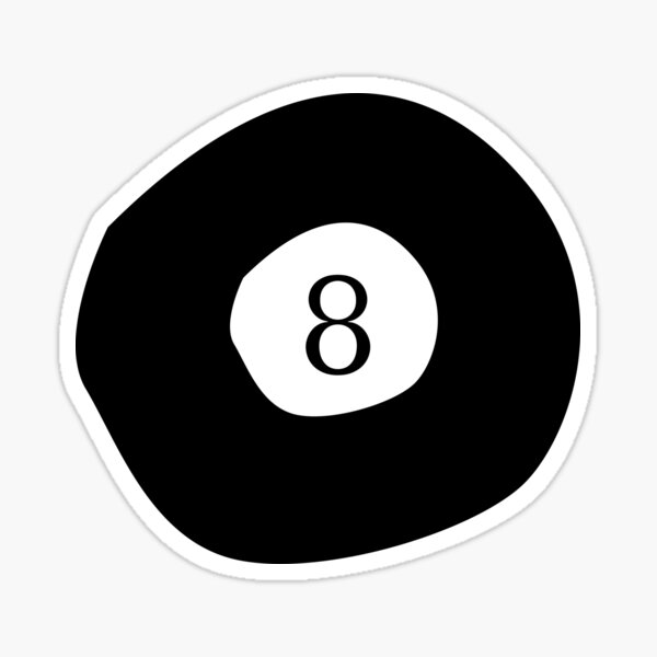 Eight Ball Stickers for Sale